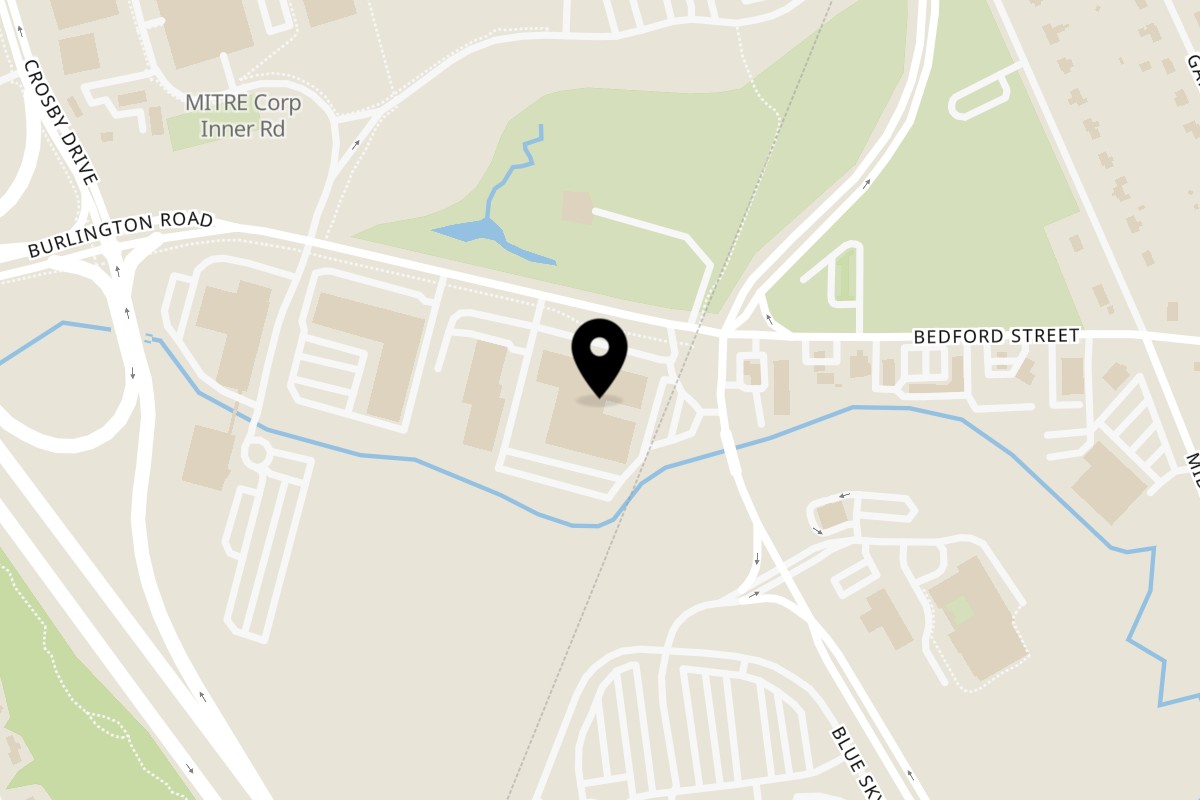 Map showing the location of Tashan on 213 Burlington Rd in Bedford